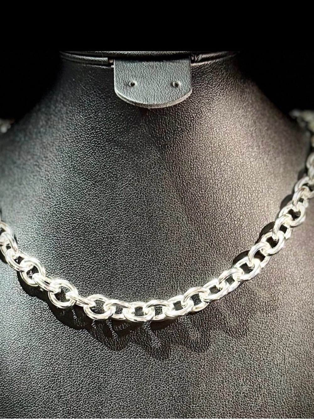 Silver Heart Charm Toggle Necklace - 18 Inches - Picture 5 of 6